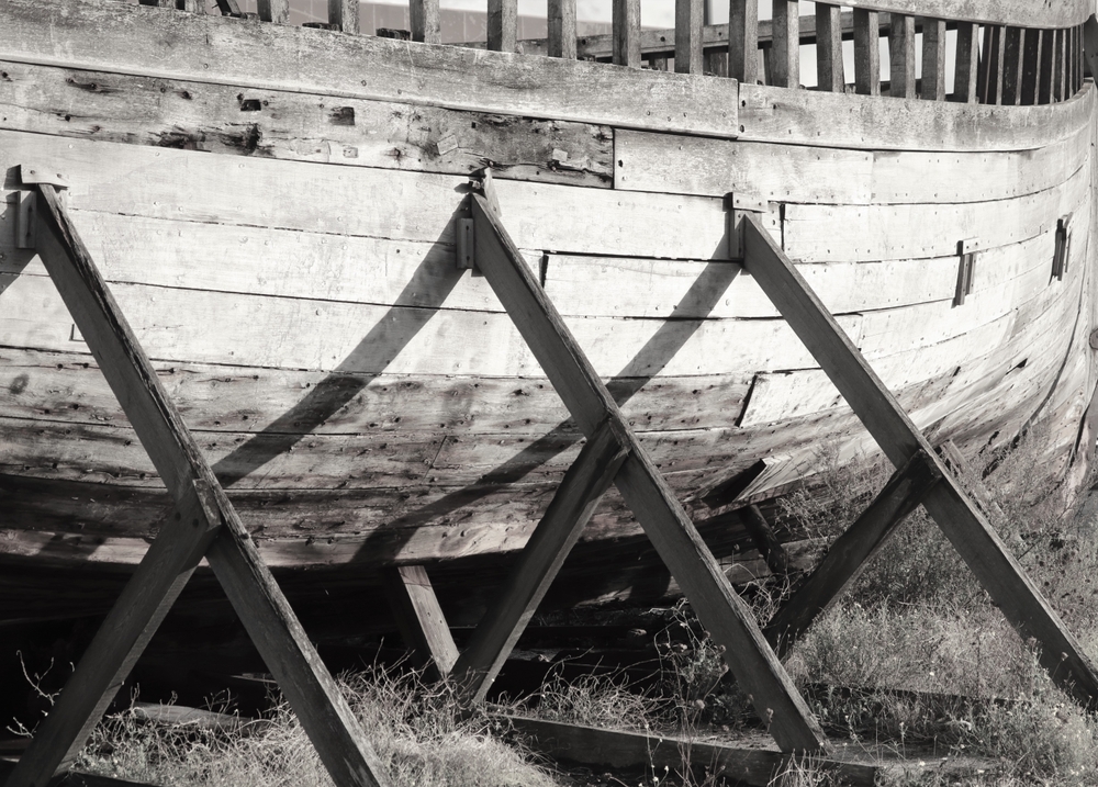Boat,From,The,Second,World,War,On,A,Wooden,When