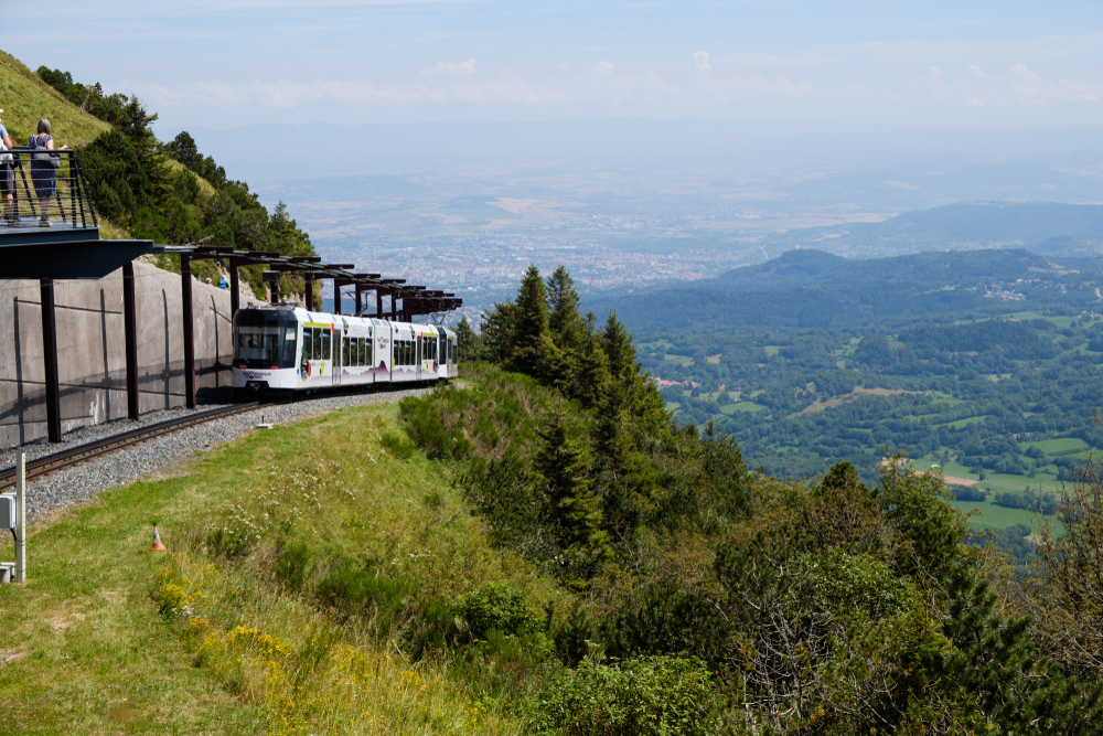 Clermont ferrand,,France, ,July,30,,2018:,The,Rack,Railway,(train)