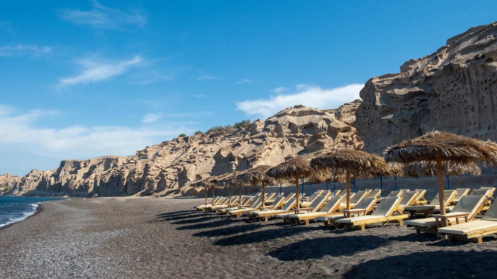 Paralia,Vlichada,Beach,On,Santorini,Island