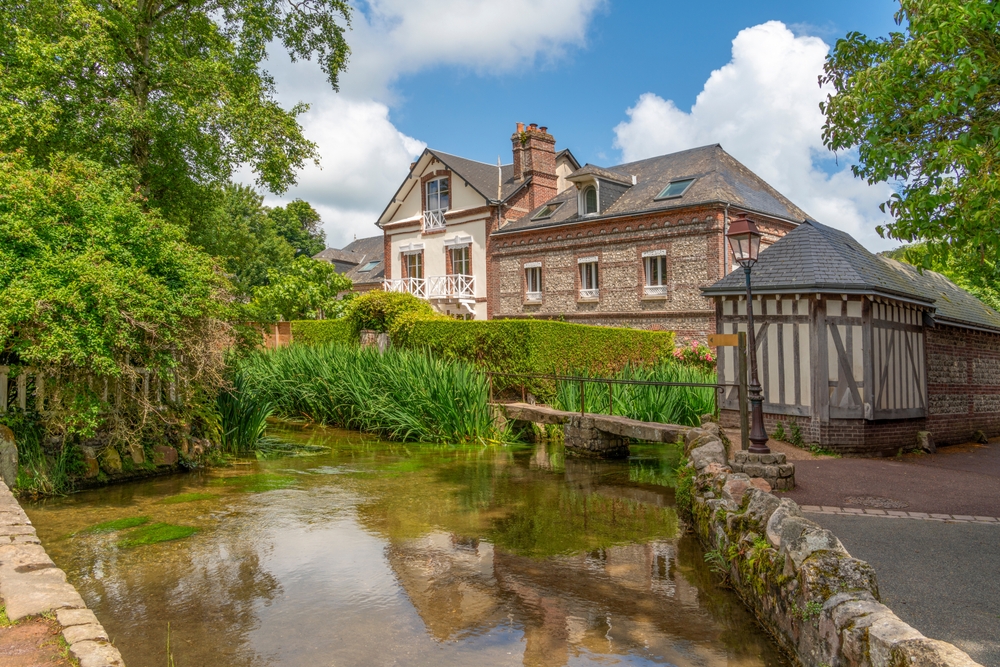 Scenery,Around,River,Veules,At,Veules les roses,,A,Commune,In,The